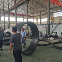 Teste de máquina de tubo de enrolamento de parede oca de 2 metros Daimeter com sucesso