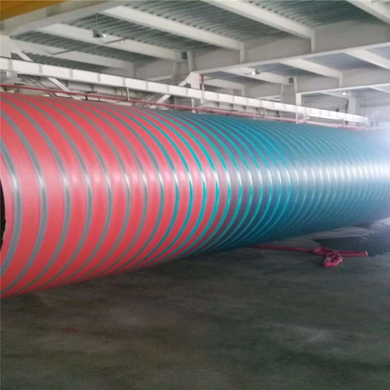 Linha de extrusão de tubo helicoidal de parede dupla HDPE