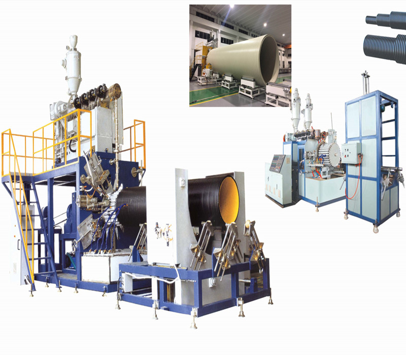 Máquina de enrolamento de tubo HDPE de parede oca